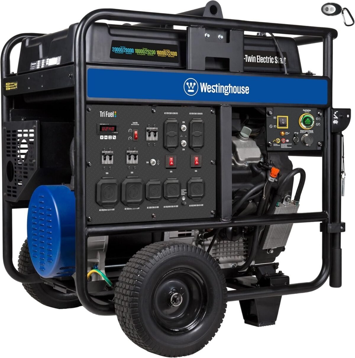 Westinghouse 28,000/20.000-Watt Tri-Fuel Portable Generator - Image 1