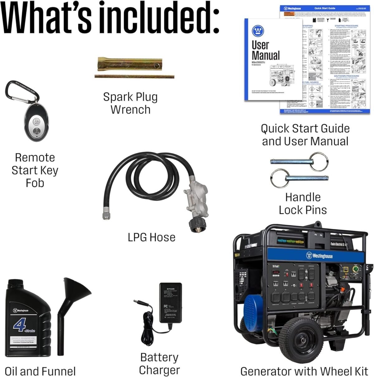 Westinghouse 28,000/20.000-Watt Tri-Fuel Portable Generator - Image 6