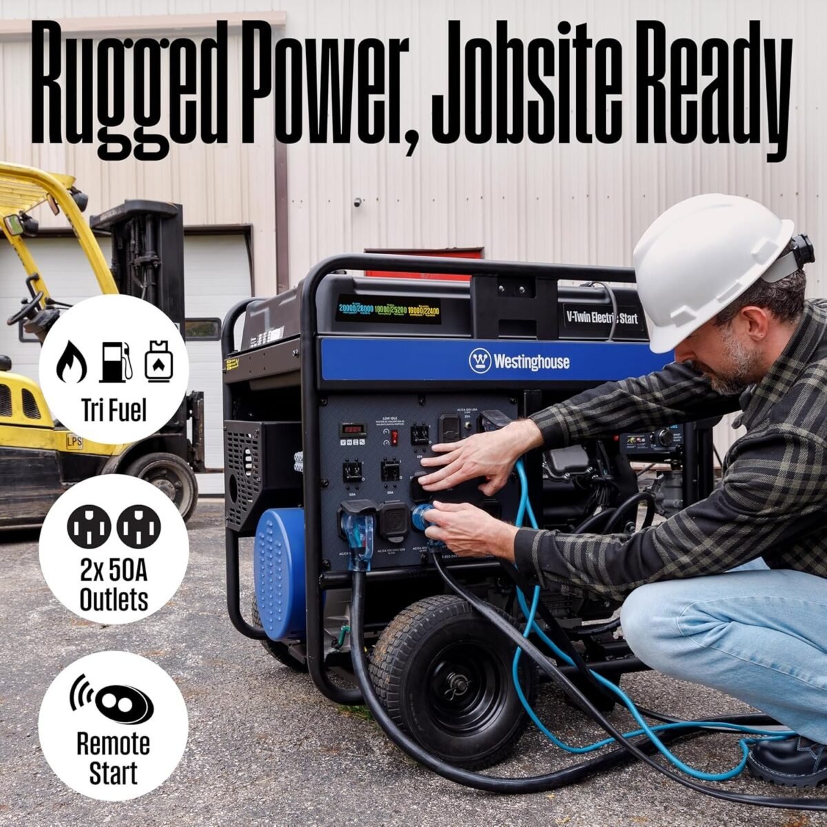 Westinghouse 28,000/20.000-Watt Tri-Fuel Portable Generator - Image 3